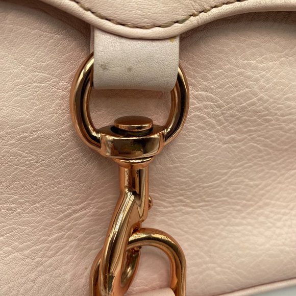 Rebecca Minkoff Mini Mac Crossbody Purse in Pink with Rose Gold Hardware - Picture 5 of 15